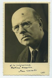A photo of Casals signed for the author